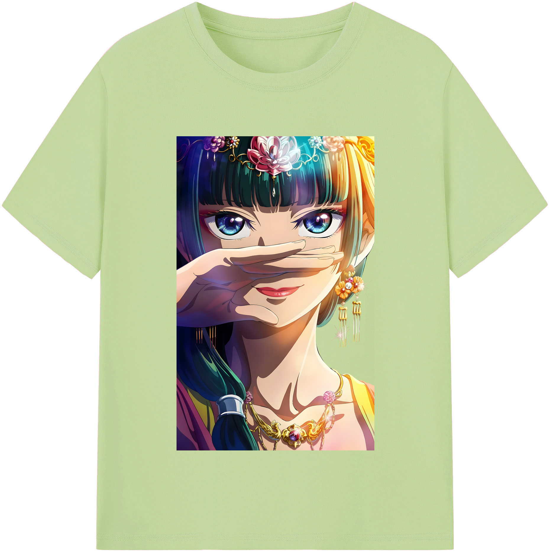 （画像用） 薬屋のひとりごと The Apothecary Diaries 綿100％半袖Tシャツ（フロントプリント）